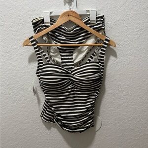 Chic Striped Black and White Camisole